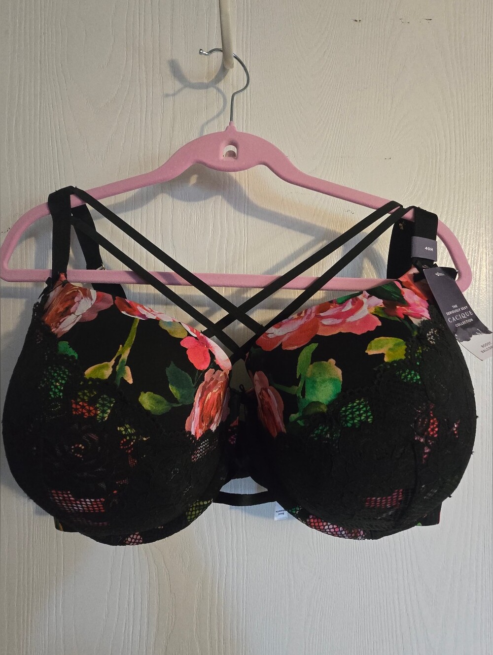 Cacique Lane Bryant Strappy Boost Balconette Bra